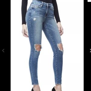 NWT Good American Good Legs Ripped Skinny SZ 24W